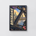 Vintage Brisbane Poster, Story Bridge Wall Art