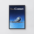 Vintage de Havilland Comet Jet Print, Aviation Poster