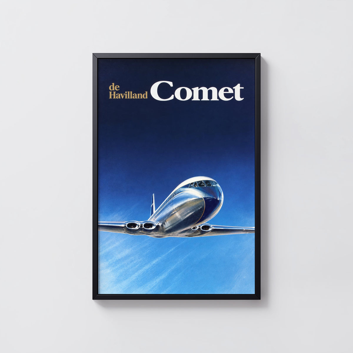 Vintage de Havilland Comet Jet Print, Aviation Poster