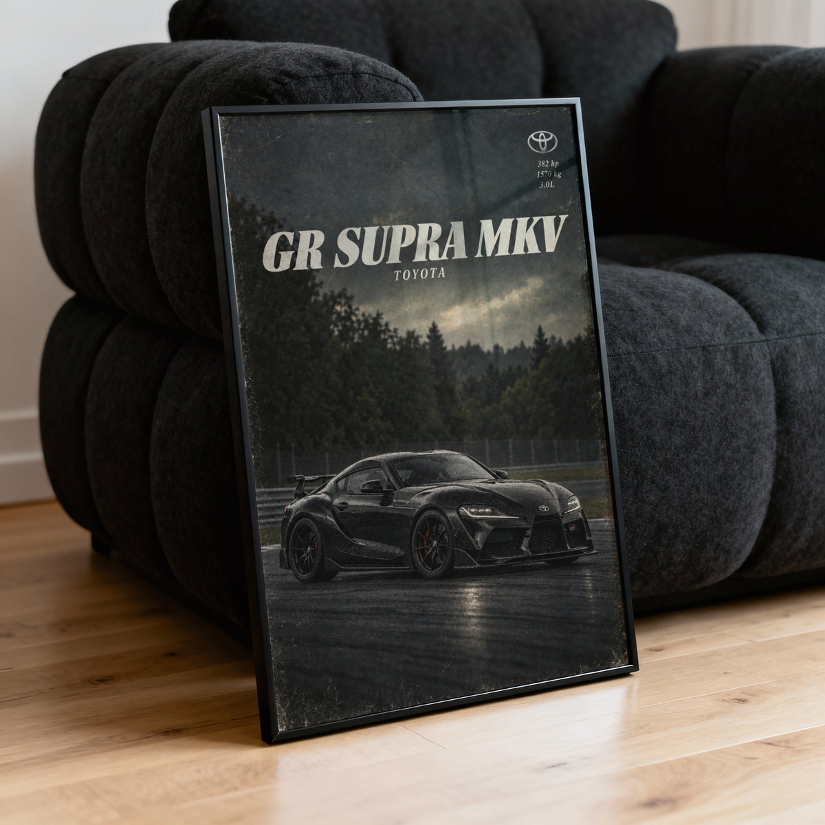 Vintage Toyota GR Supra Print, Car Wall Art