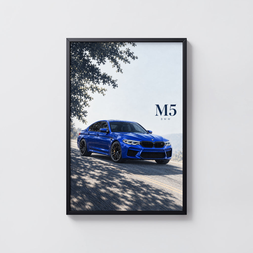 Vintage BMW M5 Print, Car Wall Art