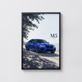 Vintage BMW M5 Print, Car Wall Art