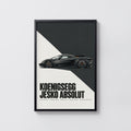 Vintage Koenigsegg Jesko Absolut Print, Supercar