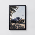 Vintage McLaren P1 Print, Supercar Wall Art