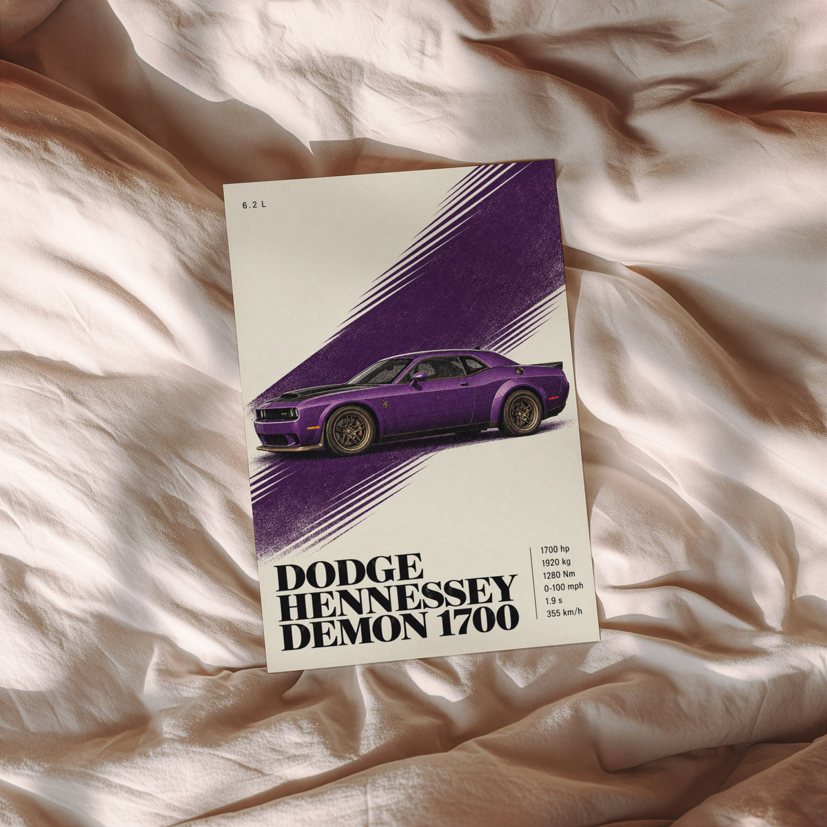 Vintage Dodge Demon Print, Muscle Car Poster