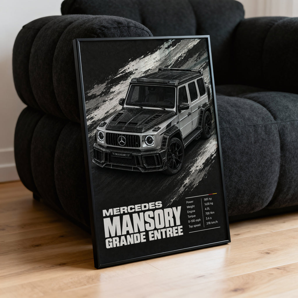 Vintage Mercedes G Class Print, Car Wall Art