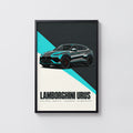 Vintage Lamborghini Urus SUV Print, Car Wall Art
