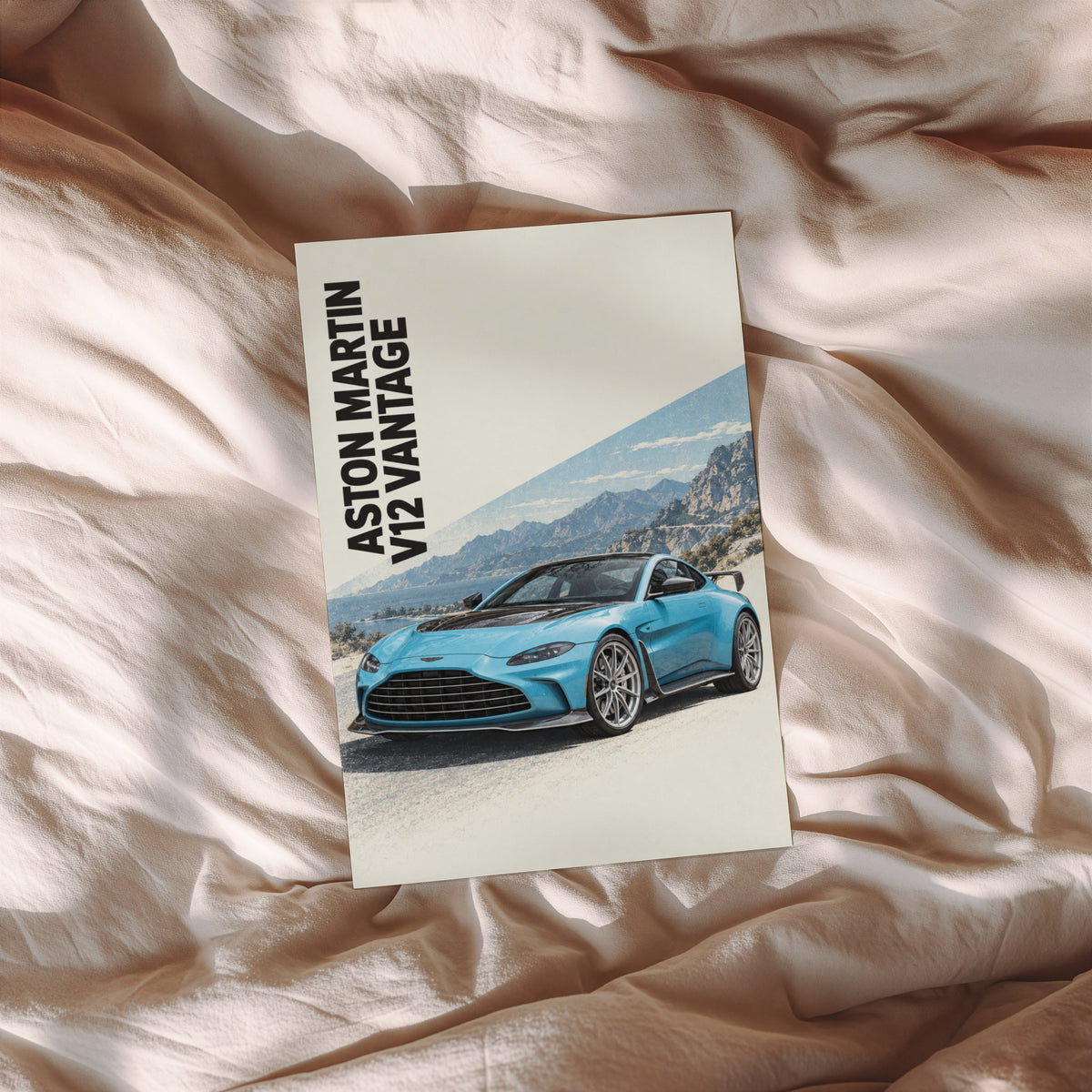 Vintage Aston Martin V12 Vantage Print, Car Art