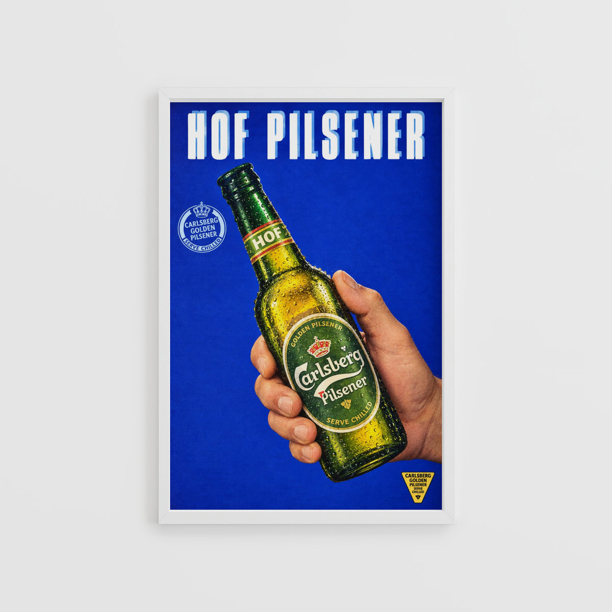 Vintage Carlsberg Hof Pilsener Beer Print and Poster
