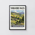 Vintage Yorkshire Dales Poster, Countryside Wall Art