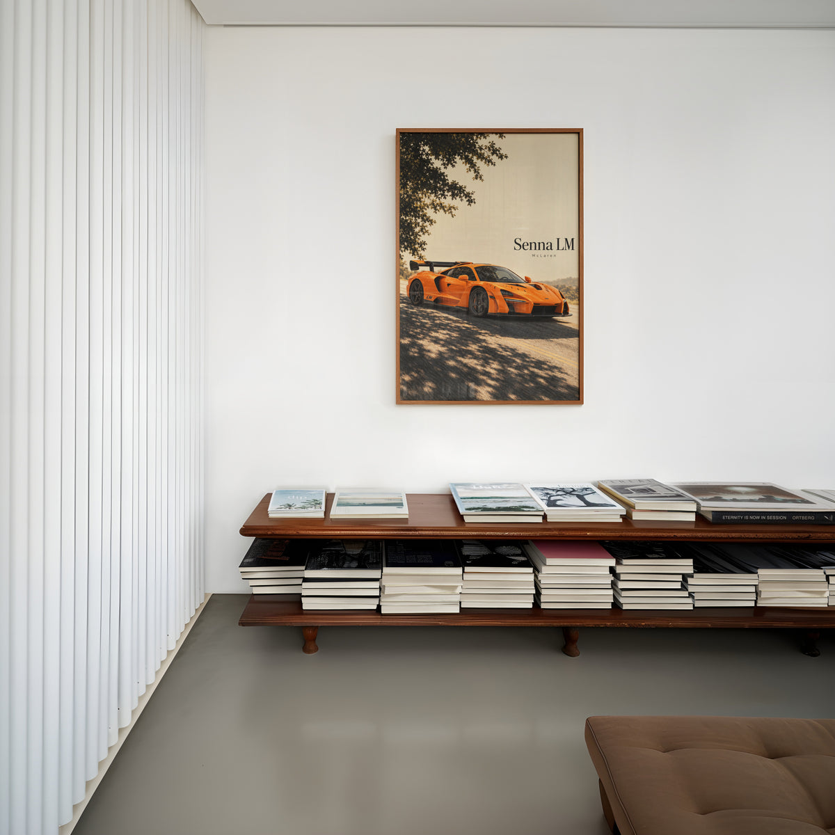 Vintage McLaren Senna LM Print, Supercar Wall Art