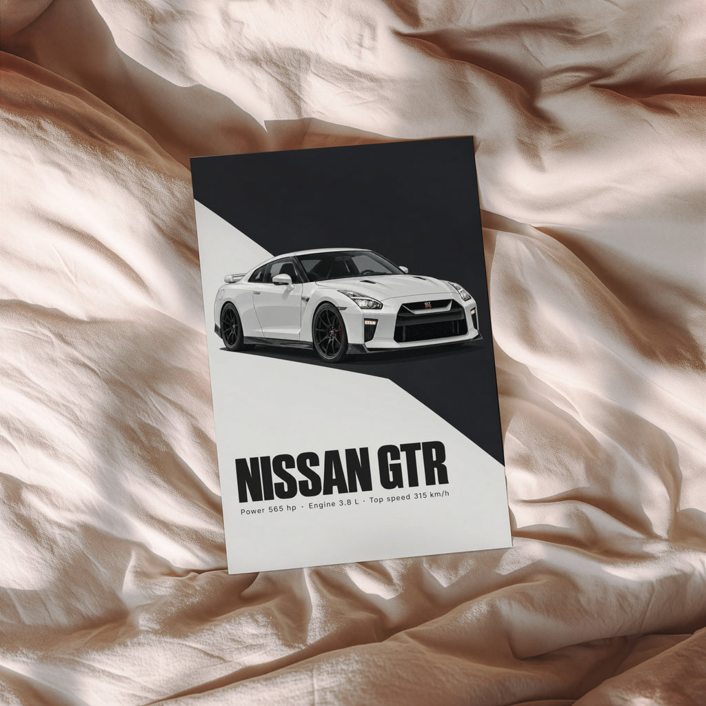 Vintage Nissan GTR Print, Car Wall Art