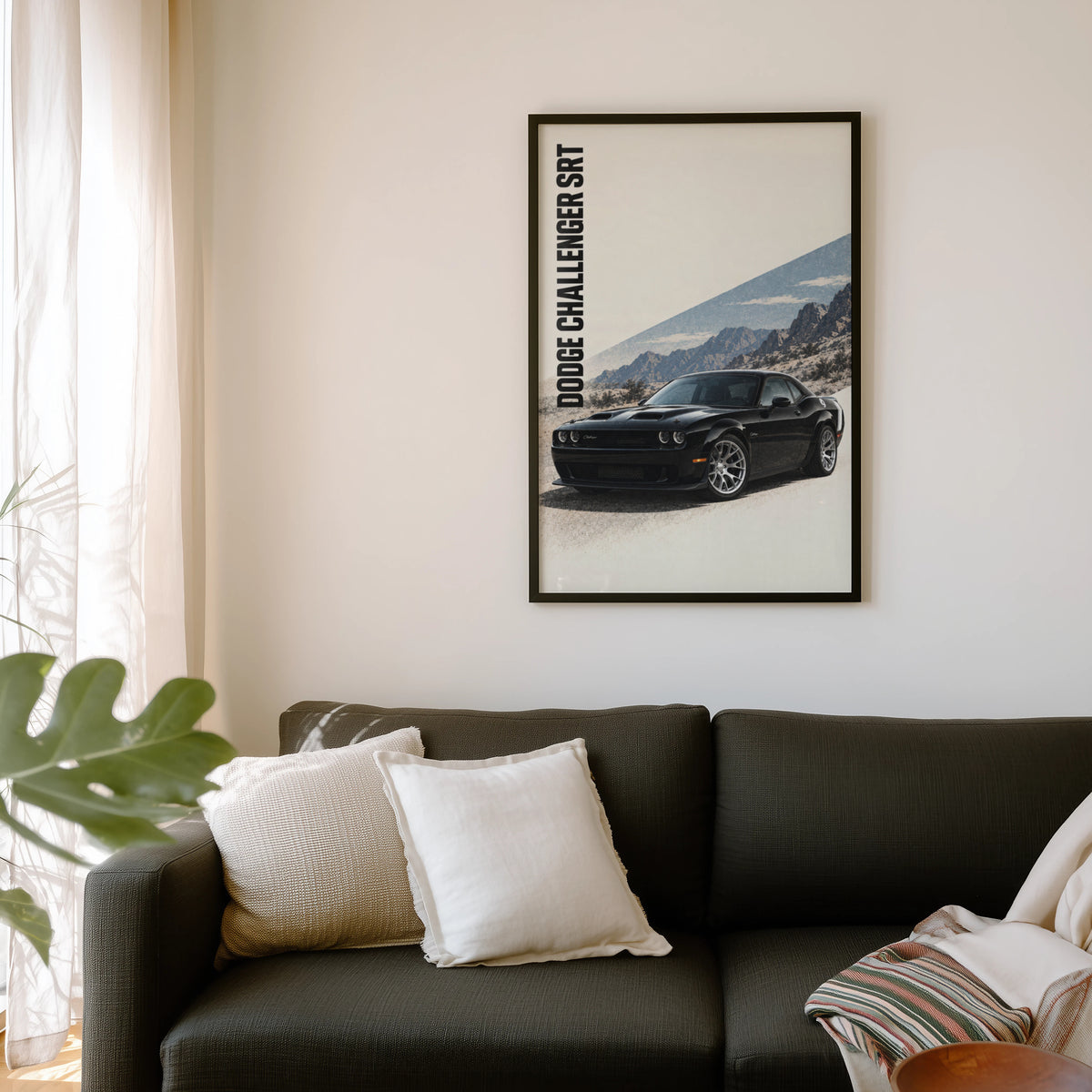 Vintage Dodge Challenger SRT Print, Muscle Car