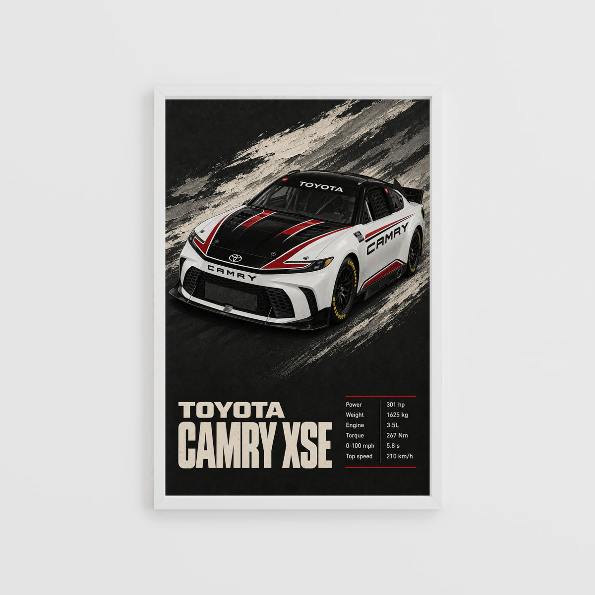 Vintage Toyota Camry XSE Print, Car Wall Art