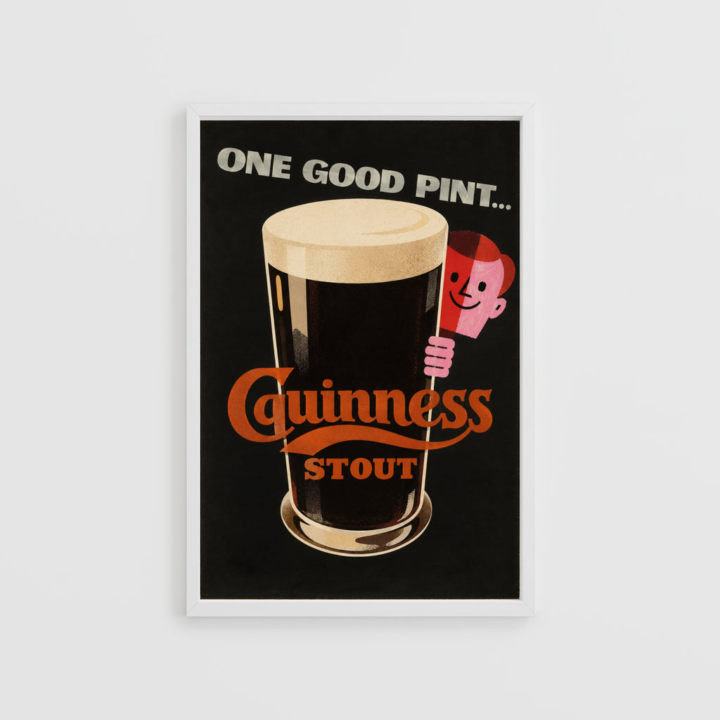 Vintage Guinness Stout Print, Beer Poster, Pub Wall Art