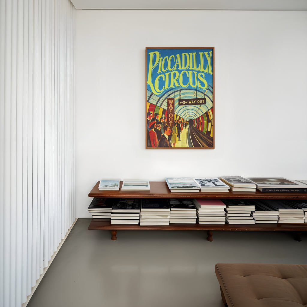 Vintage Piccadilly Circus Poster, London Underground Print