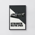 Vintage Aston Martin Valkyrie Spider Print Car Art
