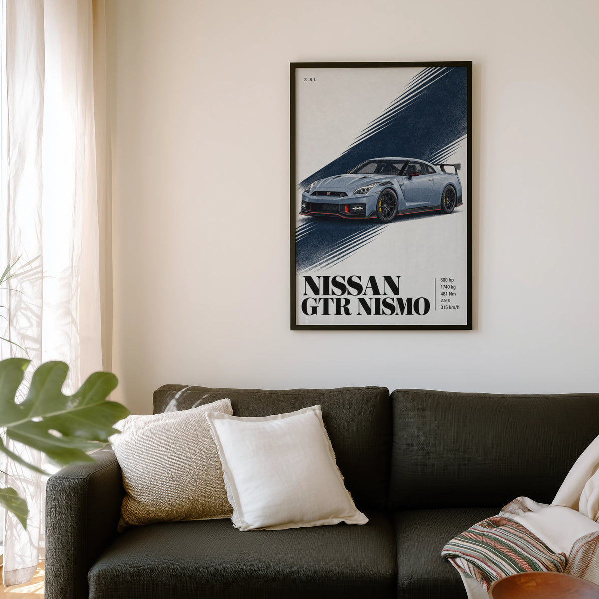 Vintage Nissan GTR Nismo Print, Car Wall Art