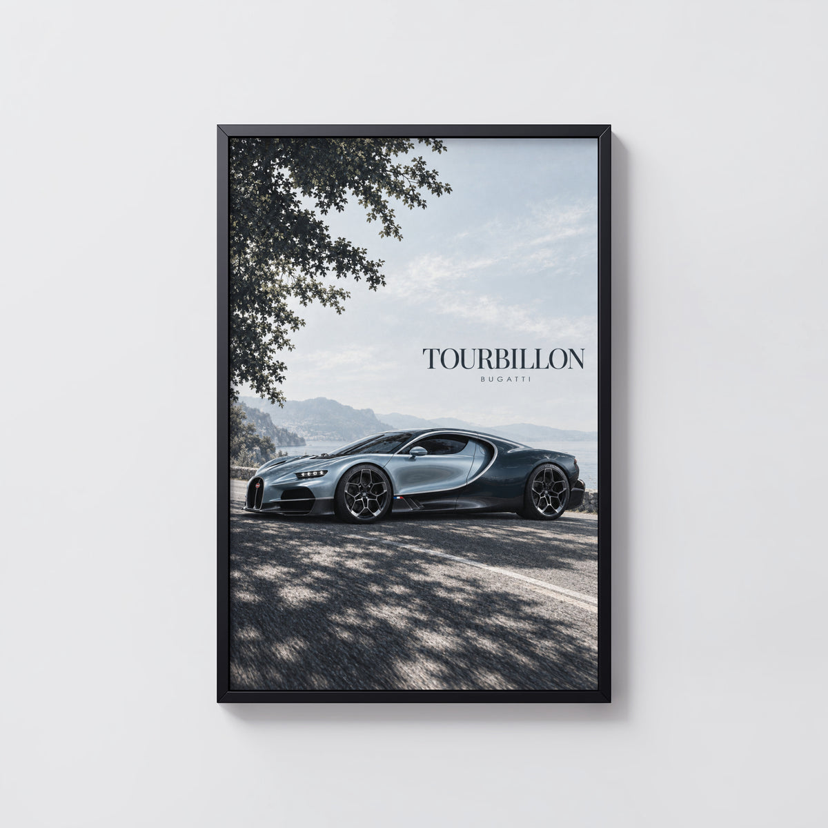 Vintage Bugatti Tourbillon Print, Car Wall Art
