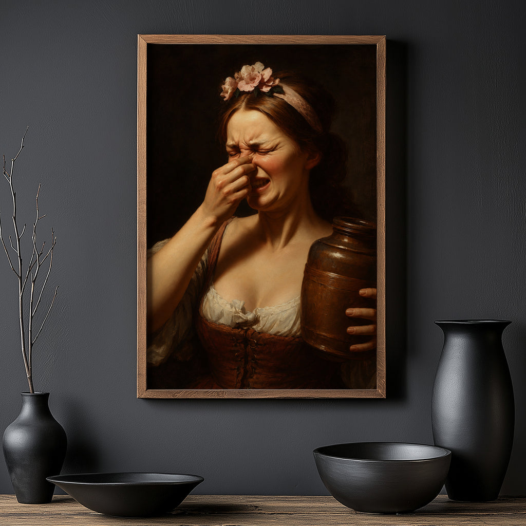 Vintage Bathroom Print and Poster, Funny Wall Art