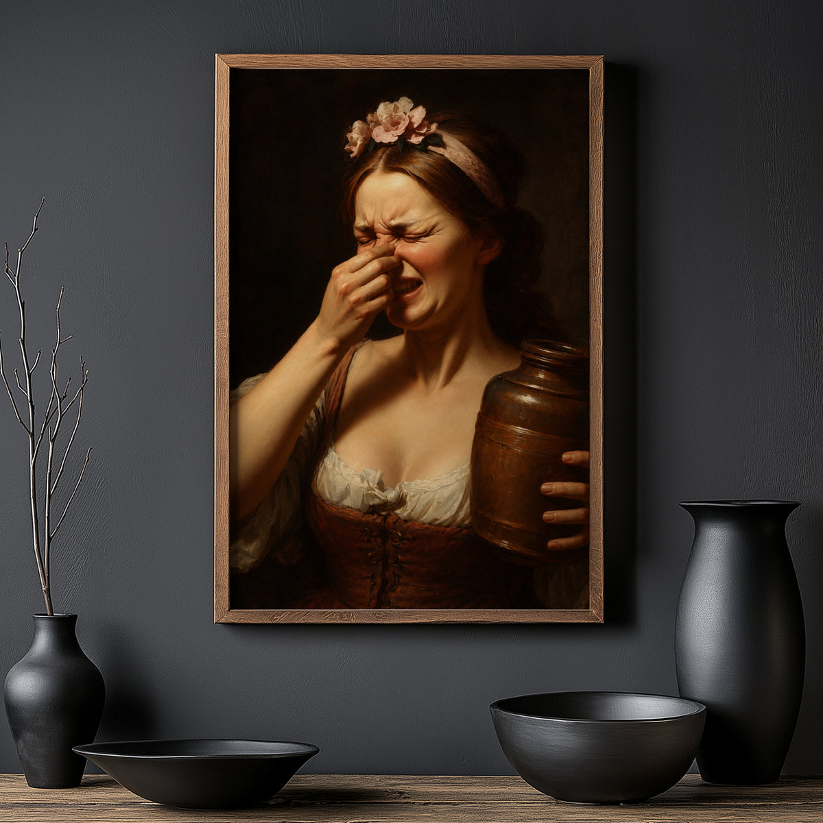 Vintage Bathroom Print and Poster, Funny Wall Art