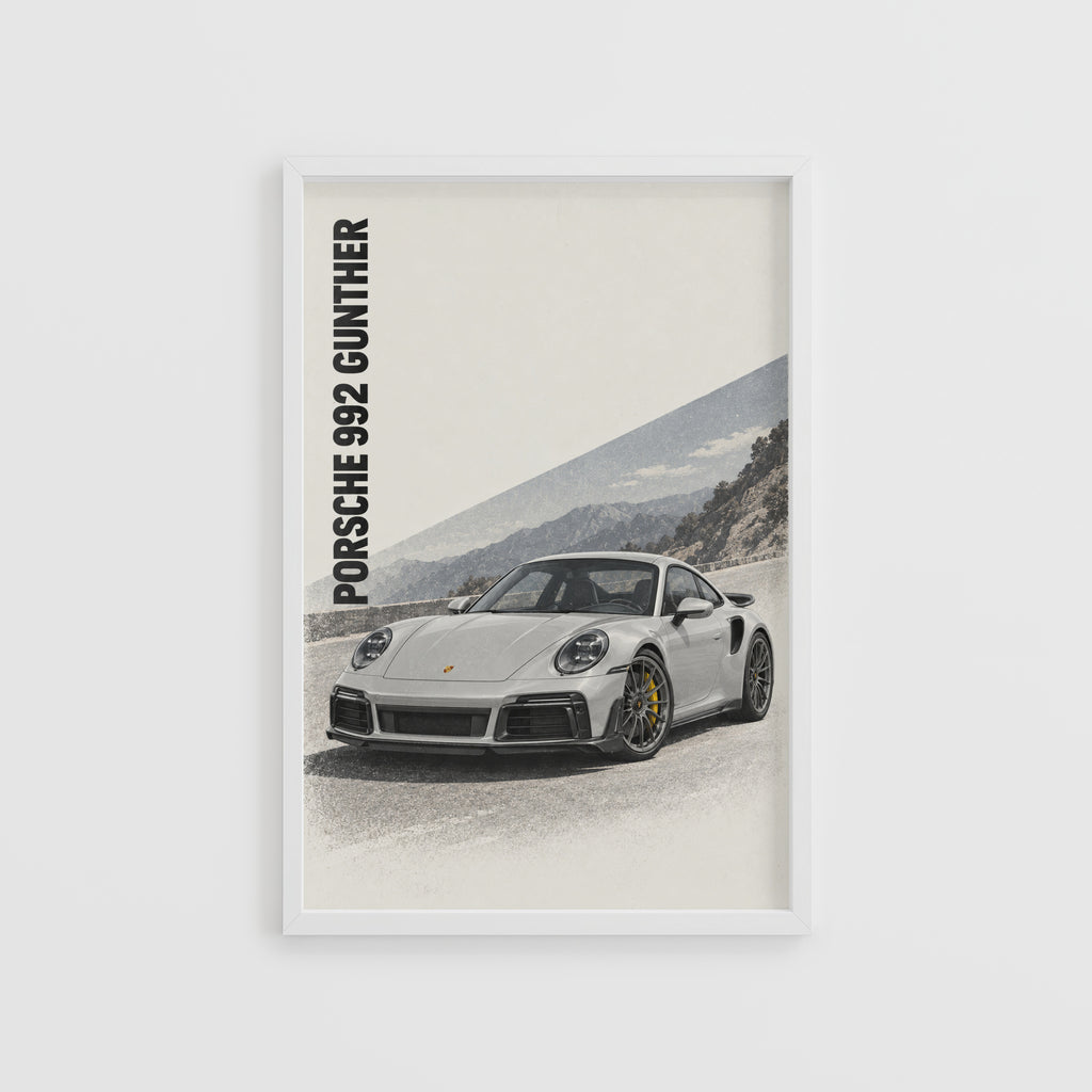 Vintage Porsche 992 Gunther Car Print