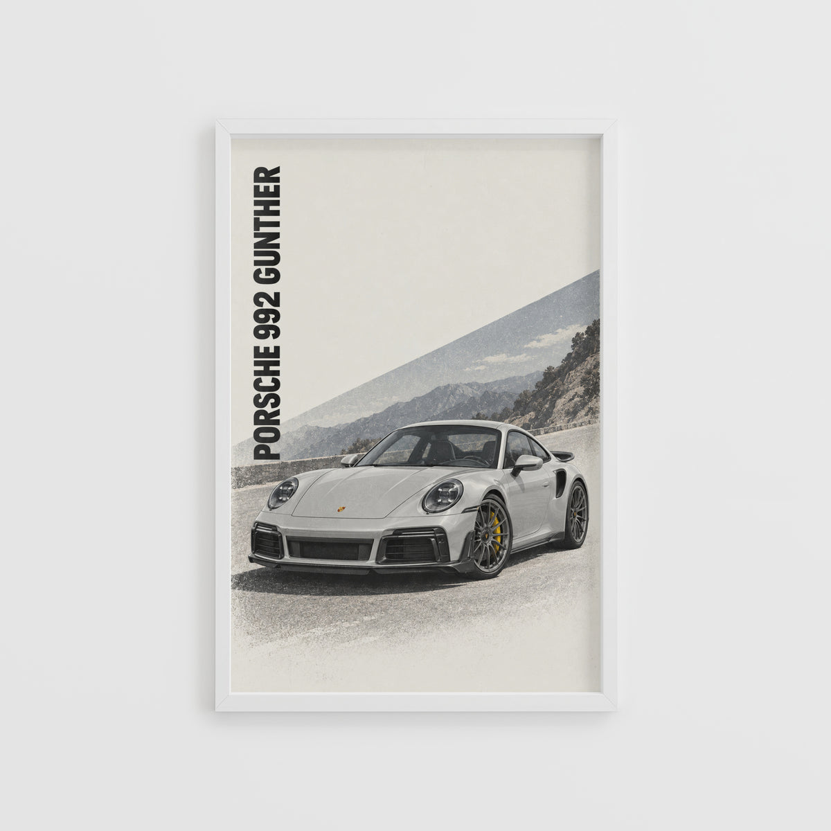 Vintage Porsche 992 Gunther Car Print