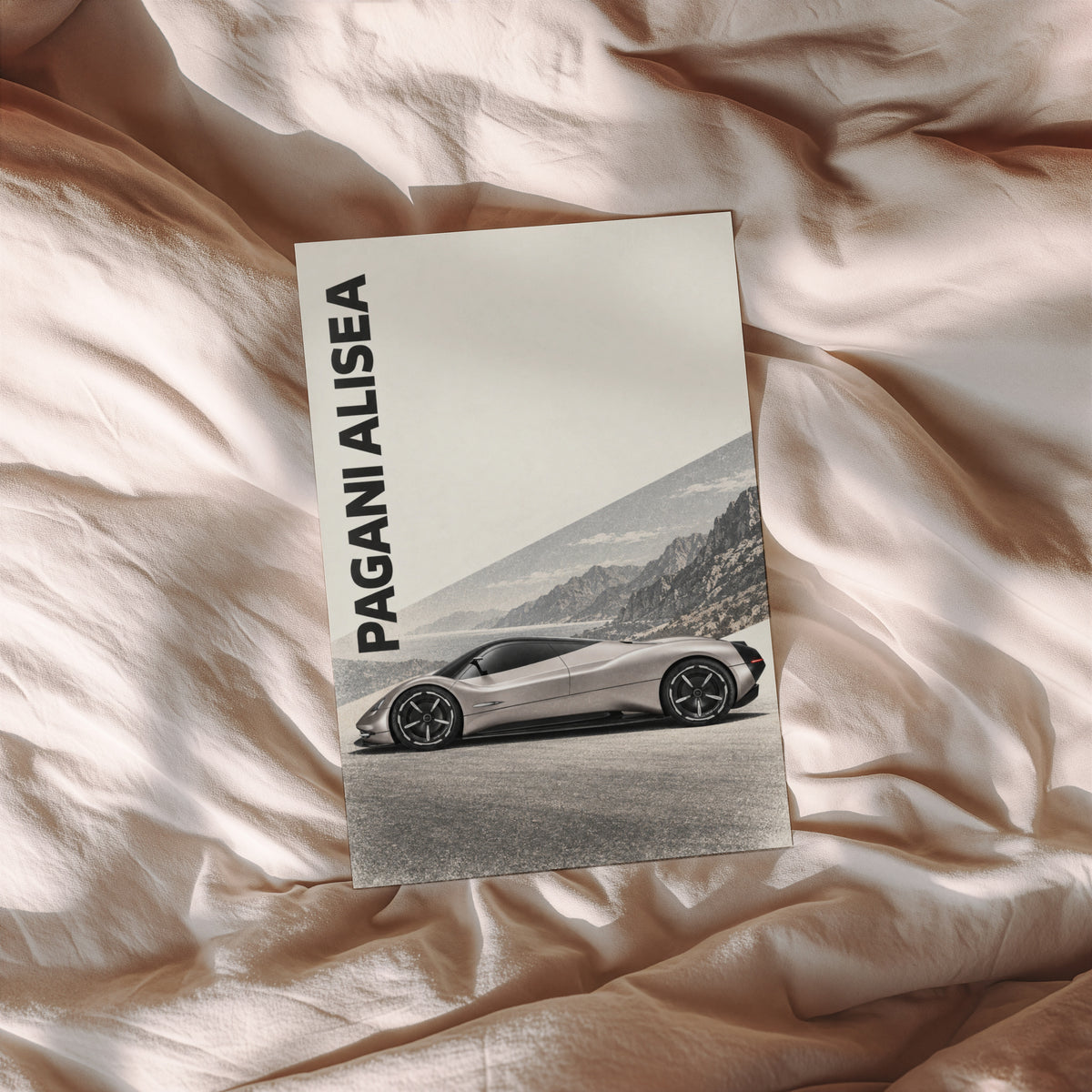 Vintage Pagani Alisea Car Print, Supercar Poster