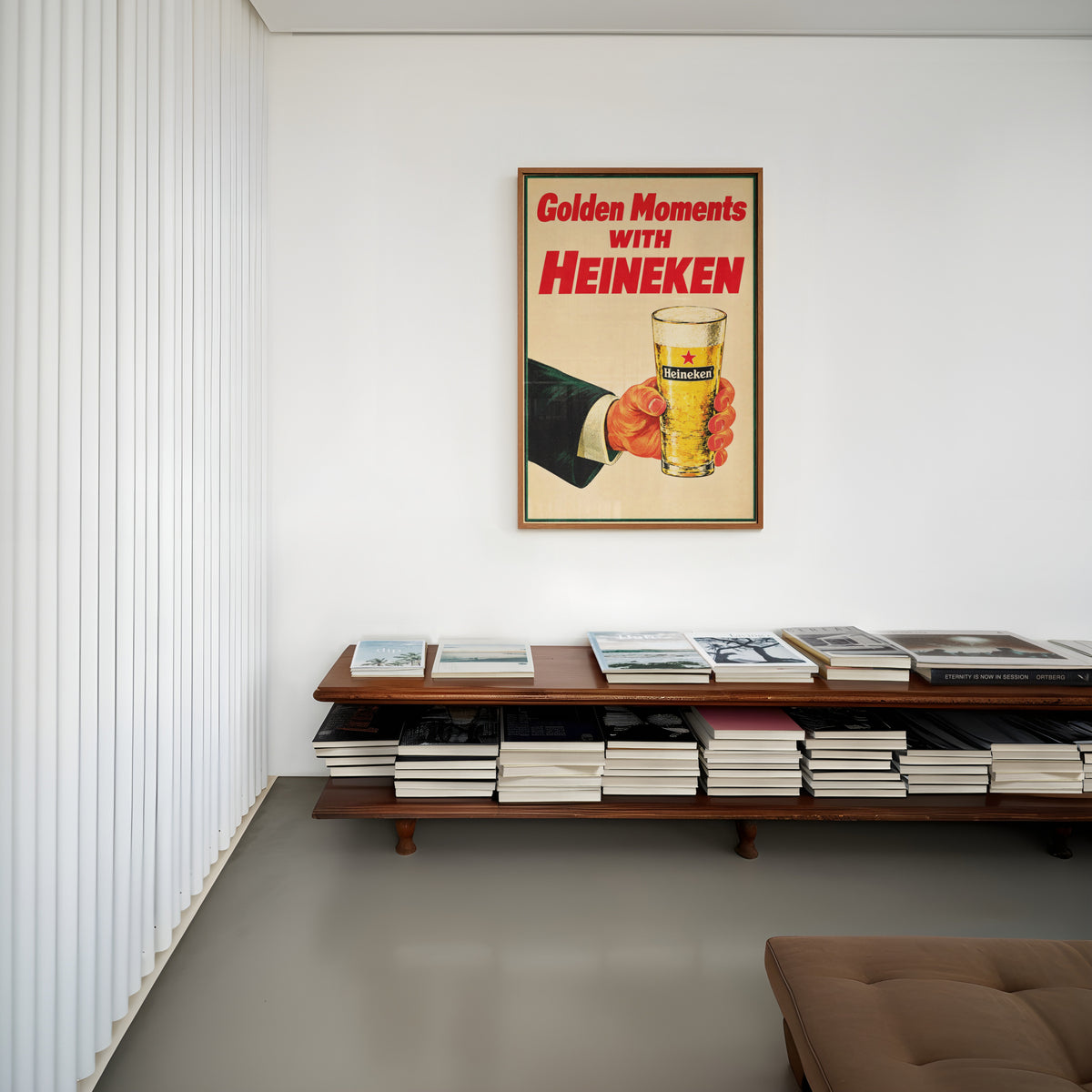 Vintage Heineken Beer Print, Poster, Pub Wall Art