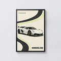Vintage Koenigsegg Jesko Print, Car Wall Art
