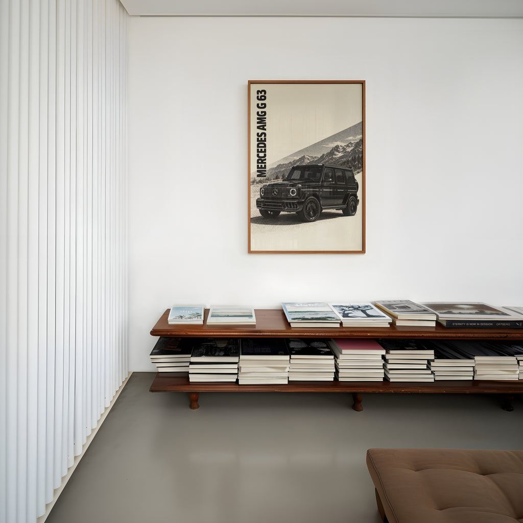 Vintage Mercedes AMG G 63 Print, Car Wall Art