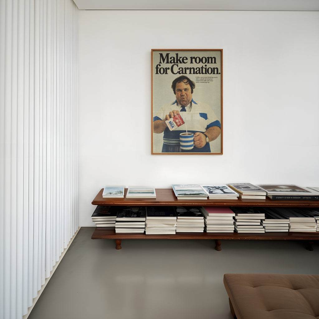 Vintage Carnation Milk Poster, Retro Kitchen Wall Art Print