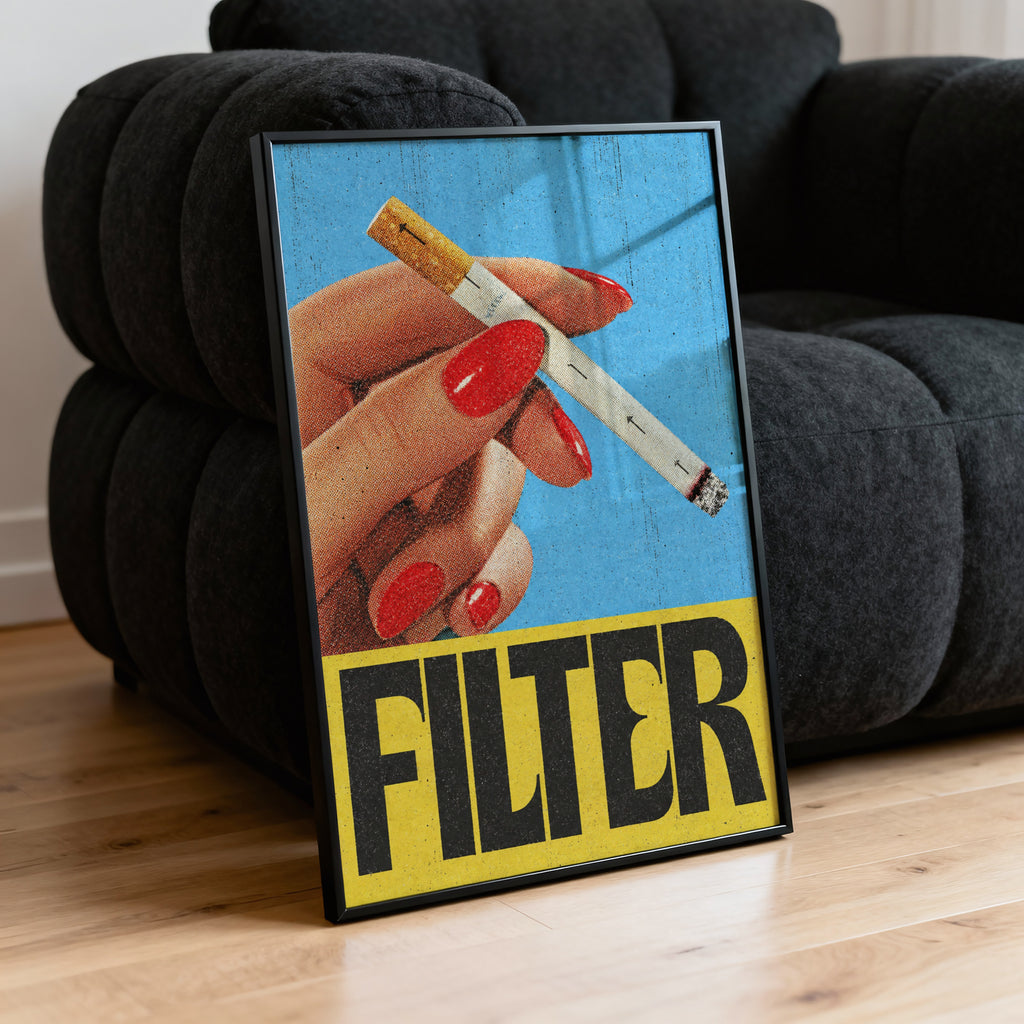 Vintage Cigarette Poster, Retro Advert Wall Art, Print