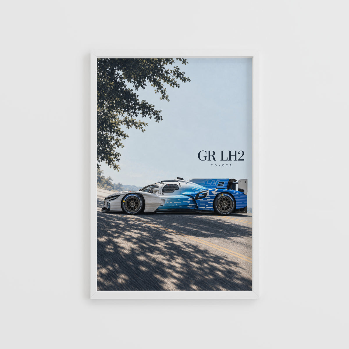 Vintage Toyota Racing Car Print, Le Mans Wall Art