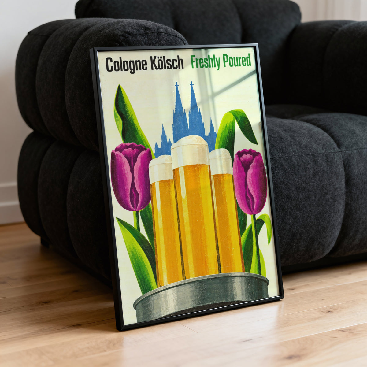 Vintage Cologne Kolsch Beer Print, Tulip Poster