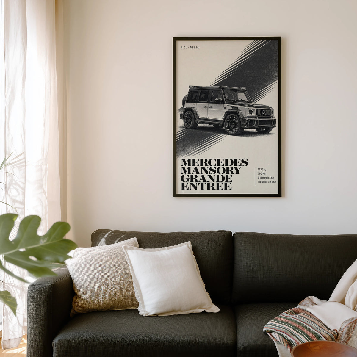 Vintage Mercedes Print, Mansory G Wagon Wall Art
