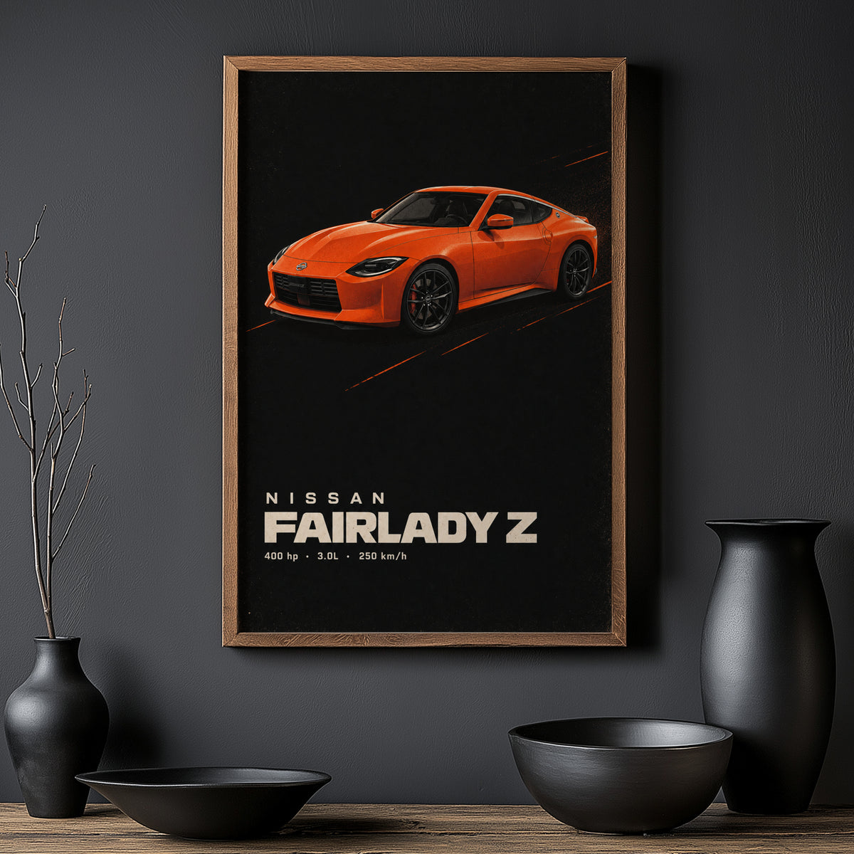 Vintage Nissan Fairlady Z Print, Car Wall Art