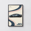 Vintage Bugatti Tourbillon Print, Car Wall Art