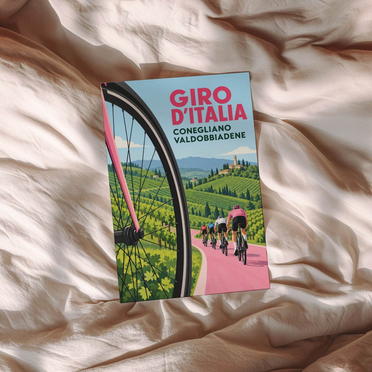 Vintage Giro d'Italia Poster, Cycling Wall Art, Italy Print
