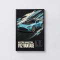 Vintage Aston Martin V12 Vantage Print, Car Wall Art