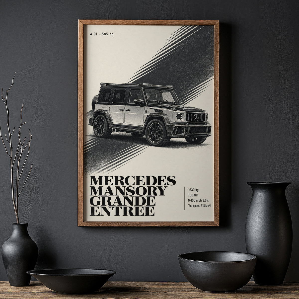 Vintage Mercedes Print, Mansory G Wagon Wall Art