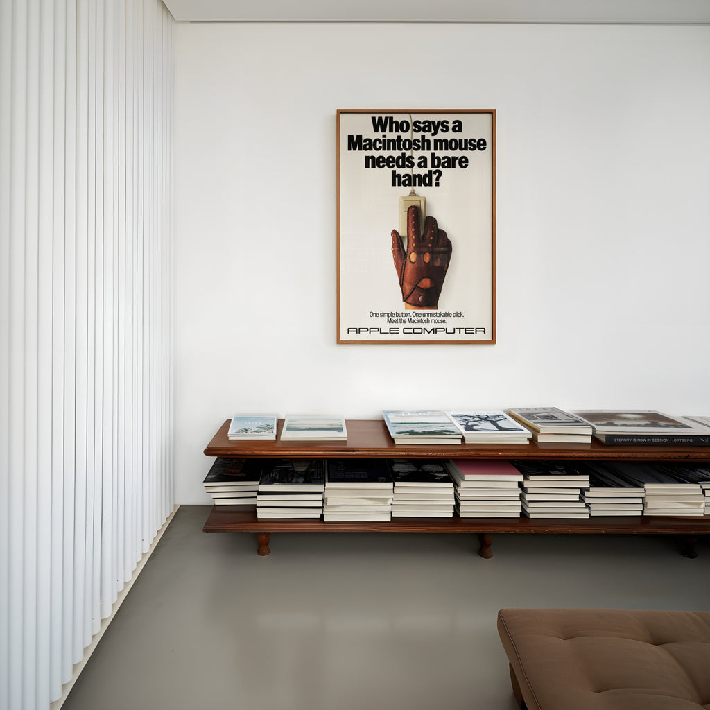 Vintage Macintosh Mouse Poster, Retro Computer Wall Art