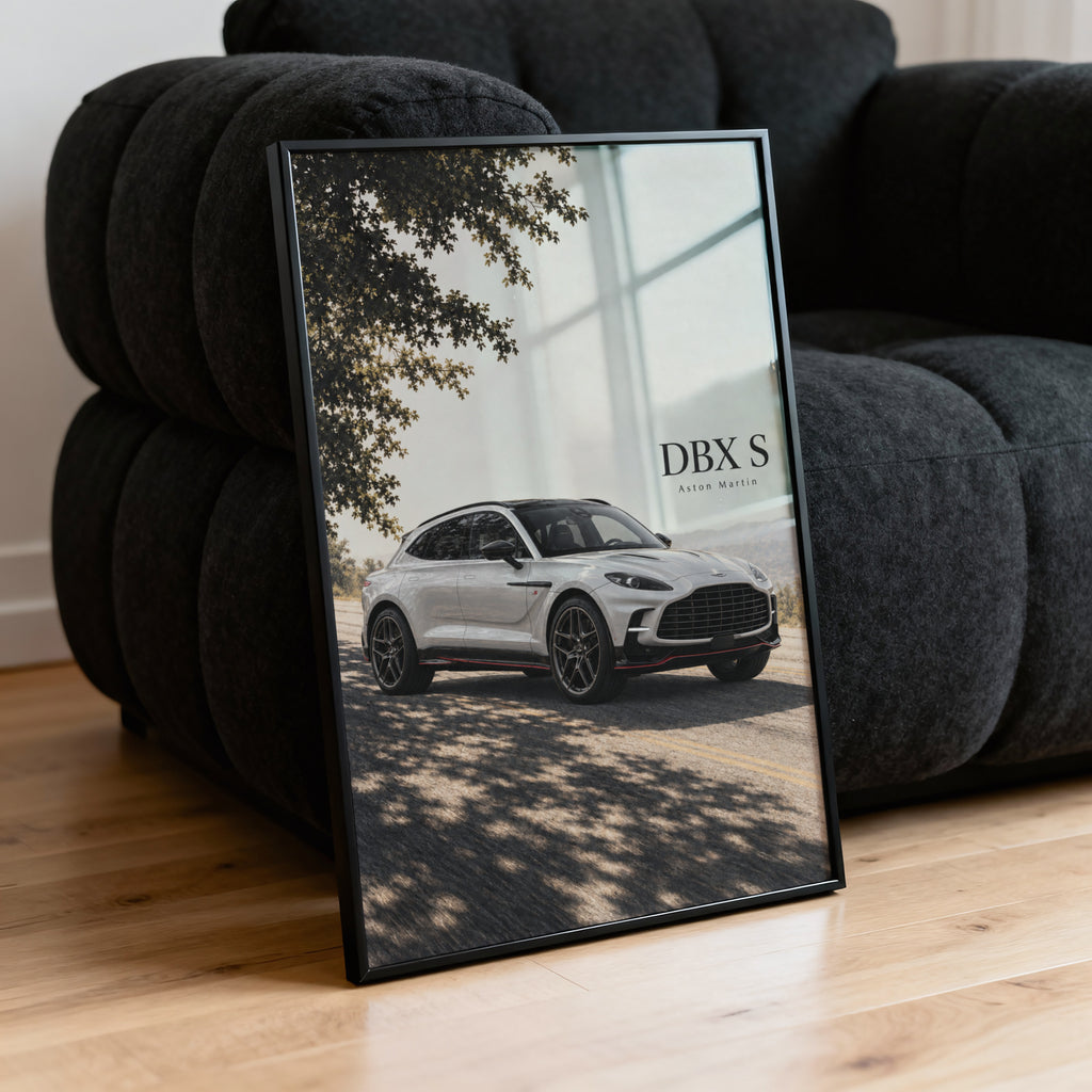 Vintage Aston Martin DBX S Print, Car Poster, Wall Art