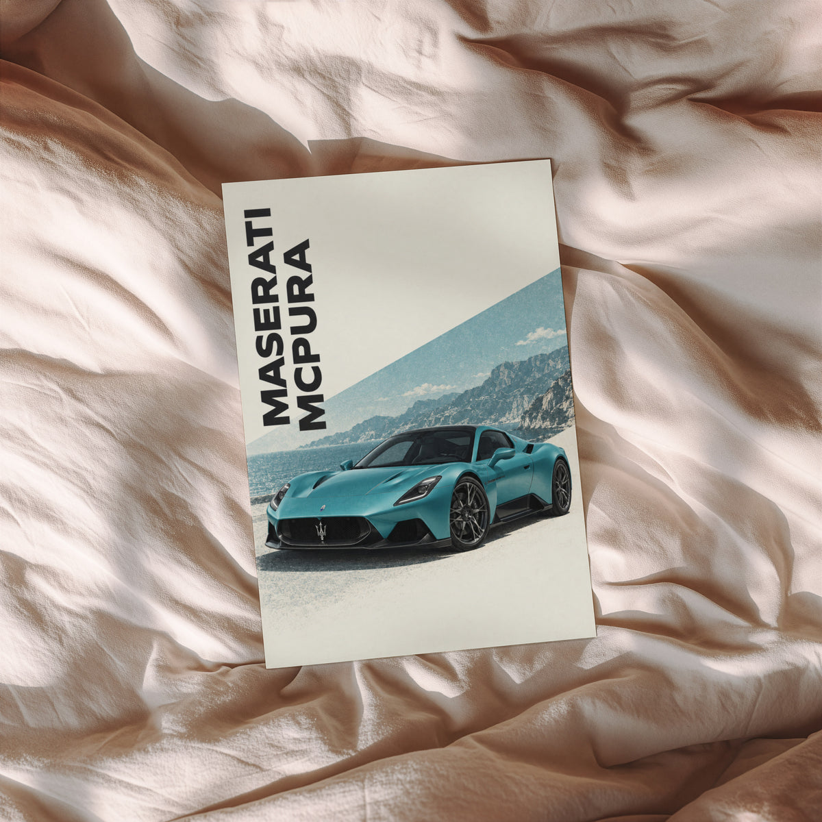Vintage Maserati MCPura Print, Car Wall Art