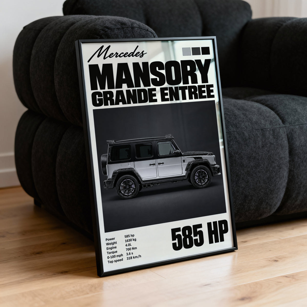 Vintage Mercedes Mansory Print, SUV Wall Art