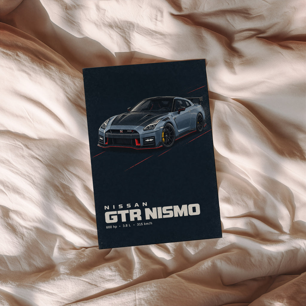 Vintage Nissan GTR Nismo Print, Car Wall Art