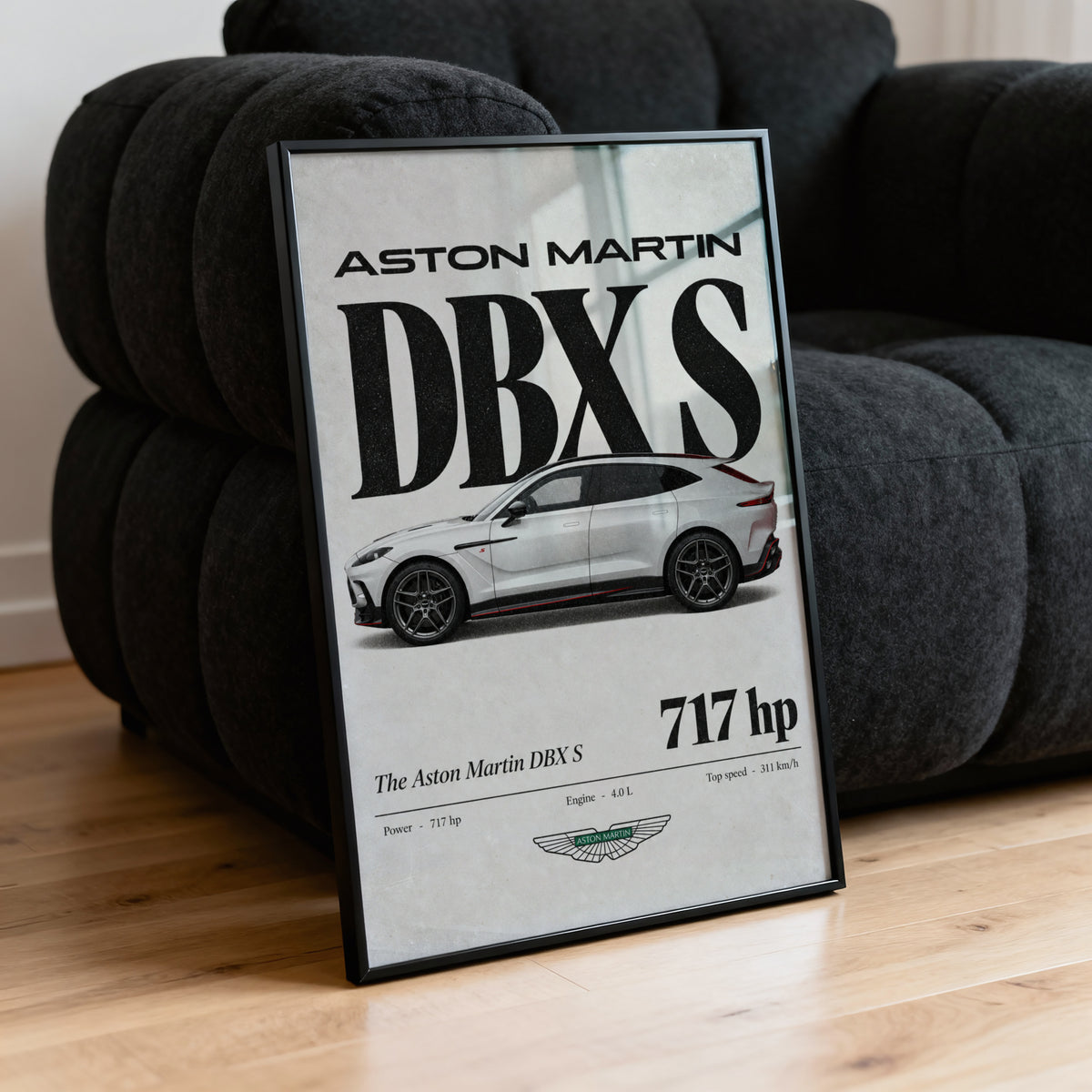 Vintage Aston Martin DBX S Print, Car Poster, Wall Art