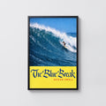 Vintage Surf Poster Print, Ocean Wave Wall Art