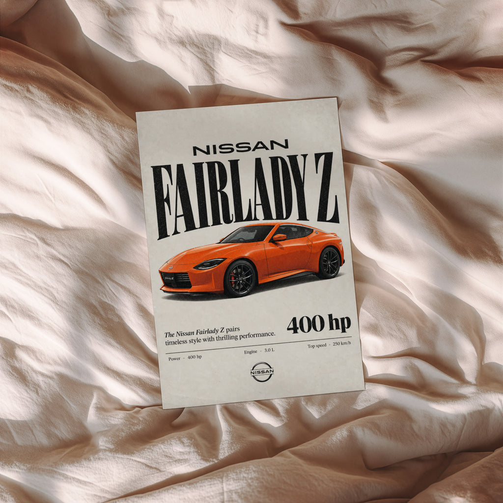 Vintage Nissan Fairlady Z Print, Car Wall Art