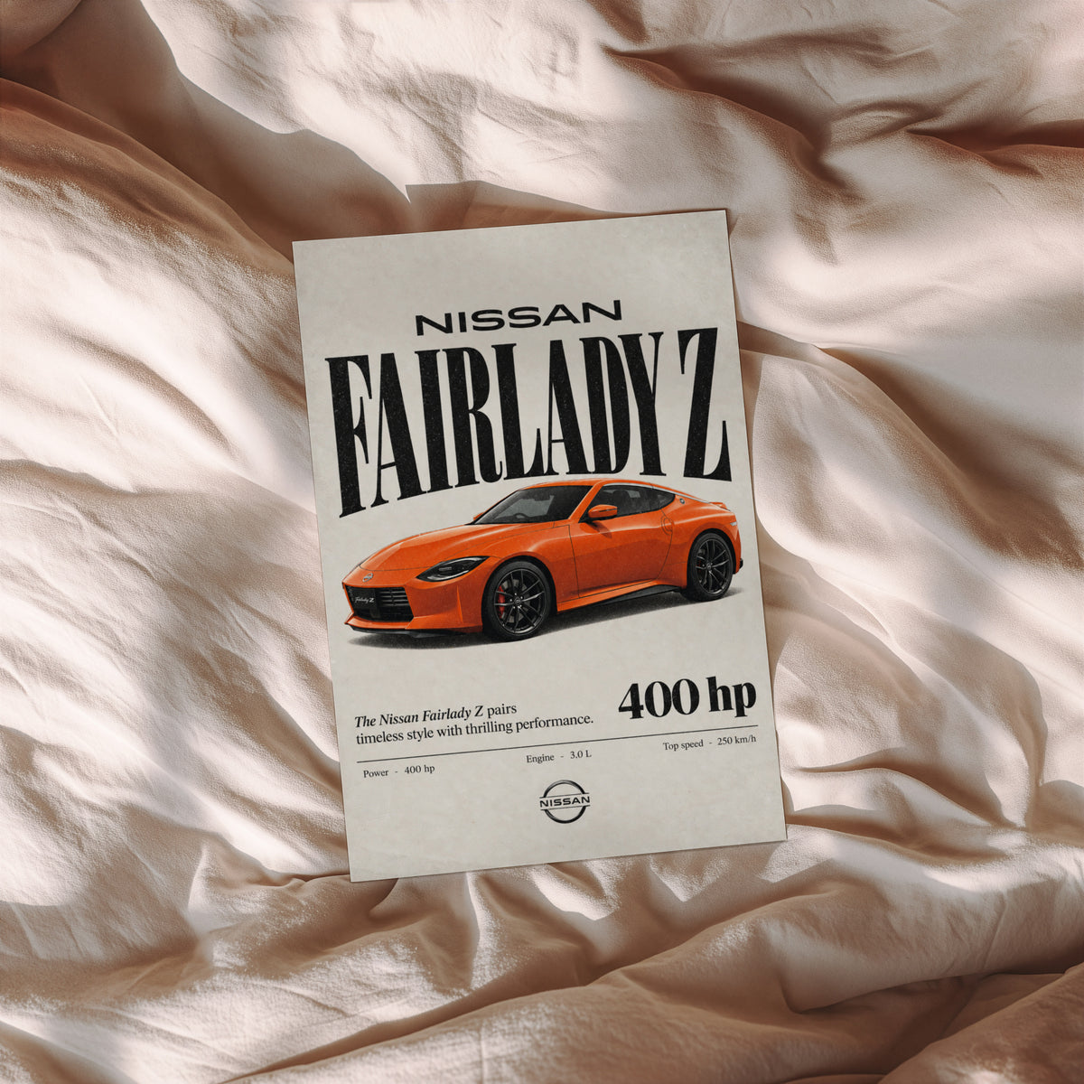 Vintage Nissan Fairlady Z Print, Car Wall Art